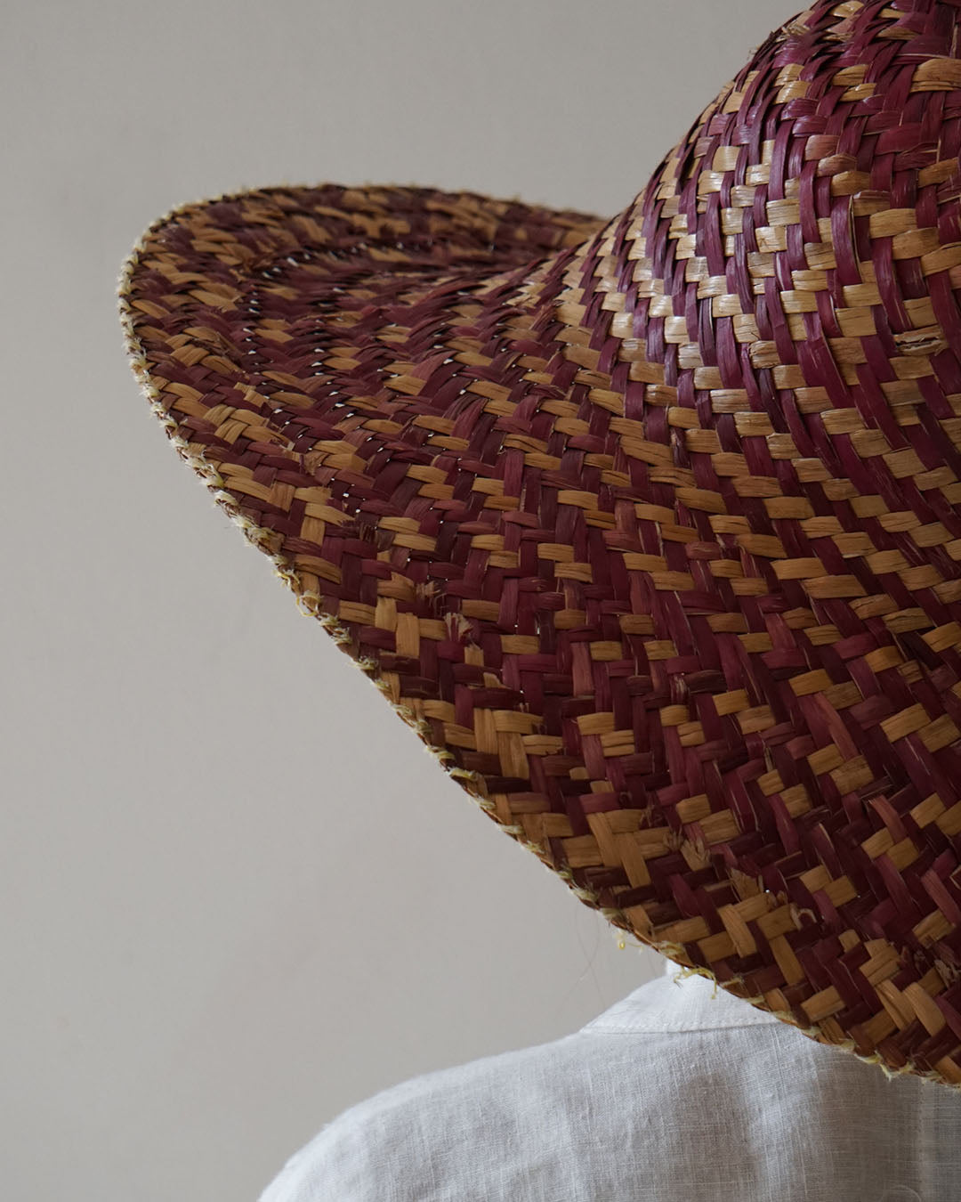 Straw Hat Red Borneo